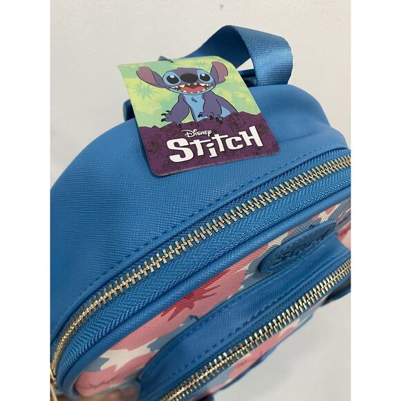 Bioworld Disney Lilo and Stitch Coral & Blue Mini Backpack - NEW WITH TAGS main image 5